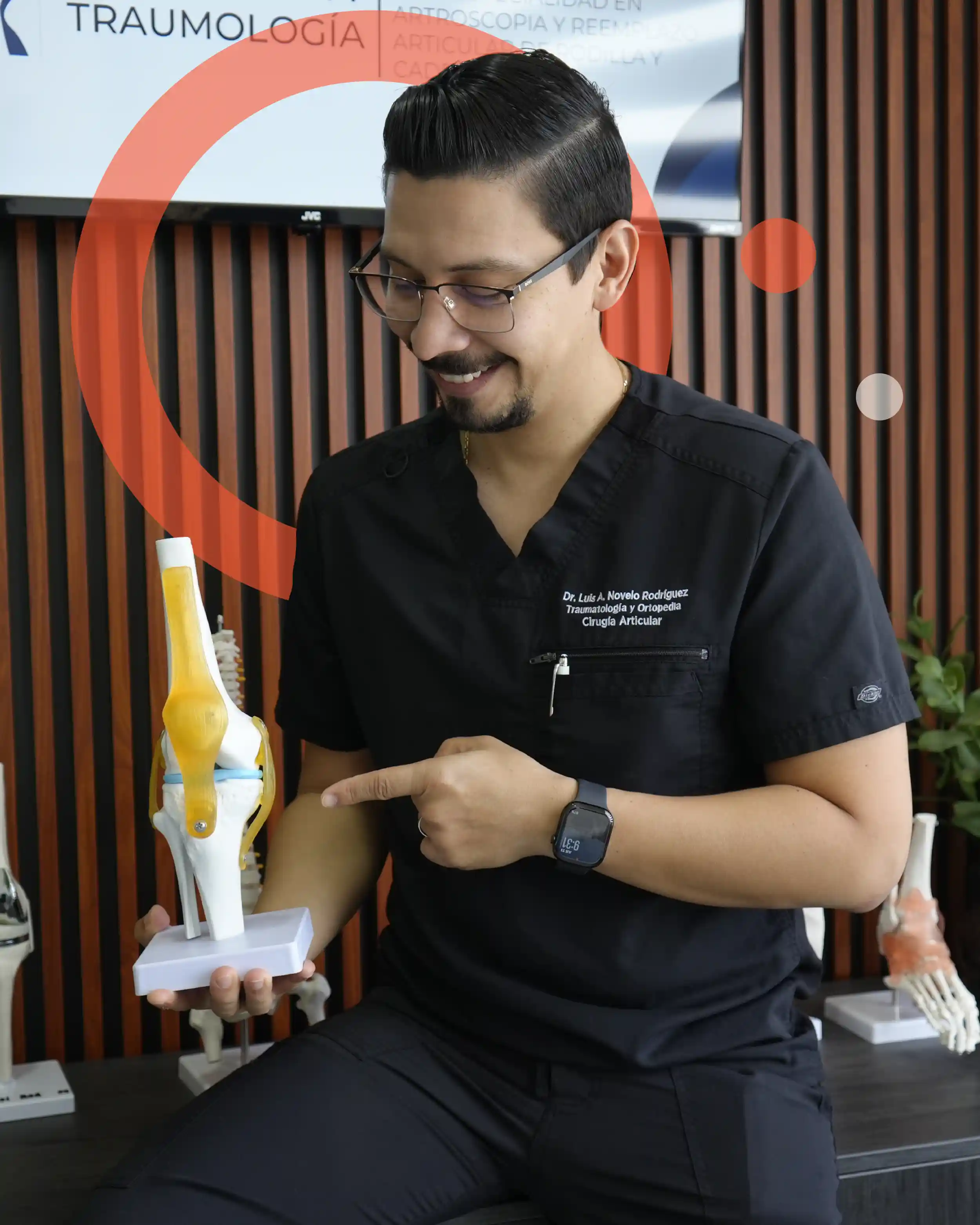 Vista previa del sitio web del Dr. Luis Novelo, especialista en rodilla y cadera